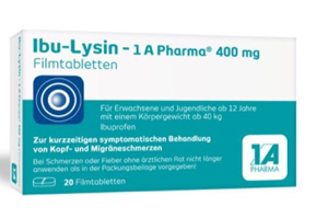 IBU-LYSIN 1A Pharma 400 mg επικαλυμμένα με λεπτό υμένιο δισκία, 20 τεμάχια