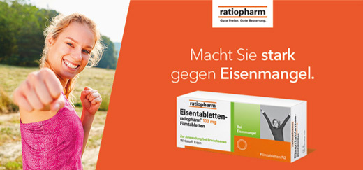 EISENTABLETTEN-ratiopharm 100 mg επικαλυμμένα με λεπτό υμένιο δισκία, 50 τεμάχια