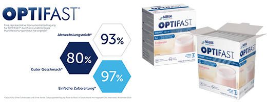 OPTIFAST Ποτό Φράουλα σε σκόνη, 8X55 g