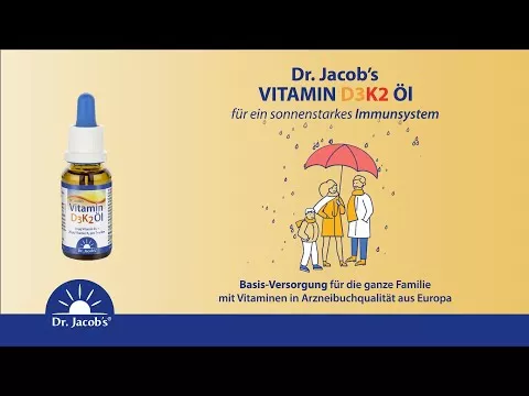 Βίντεο για το Βιταμίνη D3 K2 λάδι Dr.Jacob's drops, 20 ml