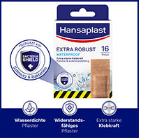 HANSAPLAST Εξαιρετικά ανθεκτικές αδιάβροχες λωρίδες σοβά, 16 τεμ