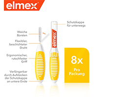 ELMEX Μεσοδόντια βουρτσάκια ISO μέγεθος 4 0,7 mm κίτρινο, 8 τεμ