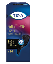 TENA SILHOUETTE Εσωτερικές σερβιέτες normal noir, 26 τεμάχια