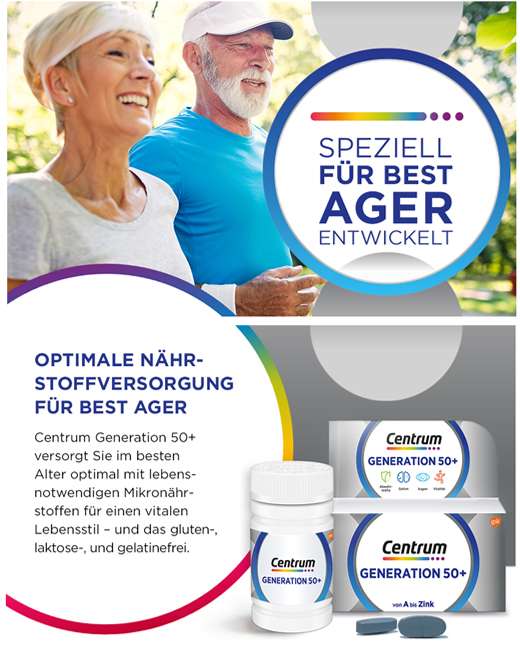 CENTRUM Generation 50+ δισκία, 30 κάψουλες