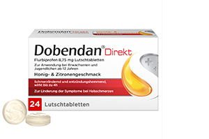 DOBENDAN Direct Flurbiprofen 8,75 mg παστίλιες, 24 τεμάχια