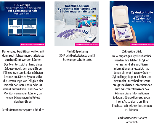 CLEARBLUE Δοκιμαστικές ταινίες Fertility Monitor 30+3, 33 τεμάχια