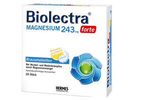 BIOLECTRA Ταμπλέτες μαγνησίου 243 mg forte lemon, 60 τεμάχια