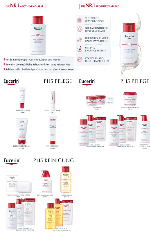 EUCERIN Λοσιόν πλύσης pH5 για ευαίσθητο δέρμα, 200 ml