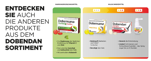 DOBENSANA Βότανα με γεύση κεράσι Vit.C & Παστίλι ψευδαργύρου, 16 τμχ