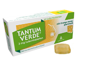 TANTUM VERDE Παστίλιες 3 mg με γεύση πορτοκάλι-μέλι, 20 τεμάχια