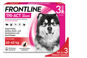 FRONTLINE Διάλυμα Tri-Act για σκύλους 40-60kg, 3 τεμάχια