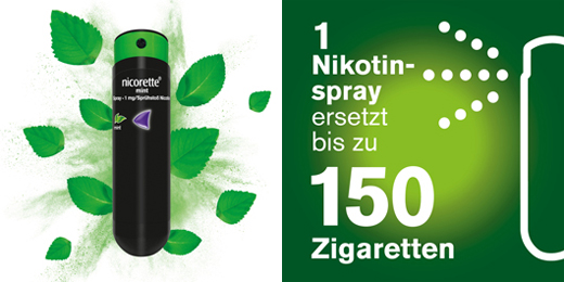 NICORETTE Σπρέι μέντας 1 mg/σπρέι, 2 τεμάχια