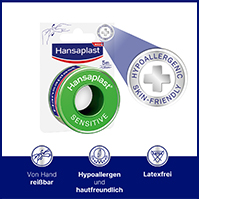 HANSAPLAST Ευαίσθητος γύψος στερέωσης 1,25 cmx5 m, 1 τεμάχιο