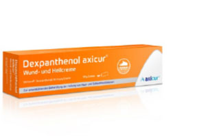 DEXPANTHENOL axicur κρέμα πληγών και επούλωσης 50 mg/g, 50 g