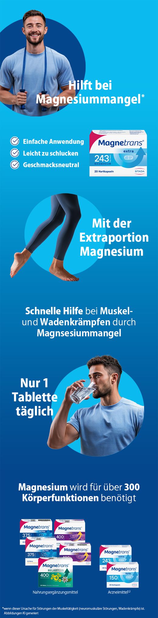 MAGNETRANS σκληρές κάψουλες extra 243 mg, 100 τεμάχια