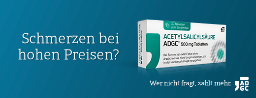 ACETYLSALICYLSÄURE ADGC δισκία 500 mg, 100 τεμάχια