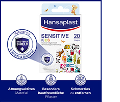 HANSAPLAST Ευαίσθητες λωρίδες γύψου για παιδιά, 20 τεμ