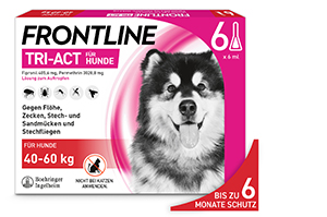 FRONTLINE Διάλυμα Tri-Act για σκύλους 40-60kg, 6 τεμάχια