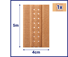 HANSAPLAST Κλασικός γύψος 4 cmx5 m, 1 τεμάχιο