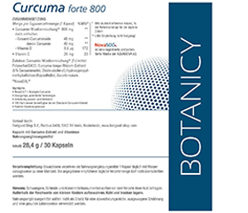 CURCUMA FORTE 800 με κάψουλες κουρκουμίνης NovaSol, 30 τεμάχια