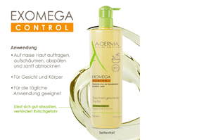 A-DERMA EXOMEGA CONTROL μαλακτικό λάδι για ντους, 750 ml