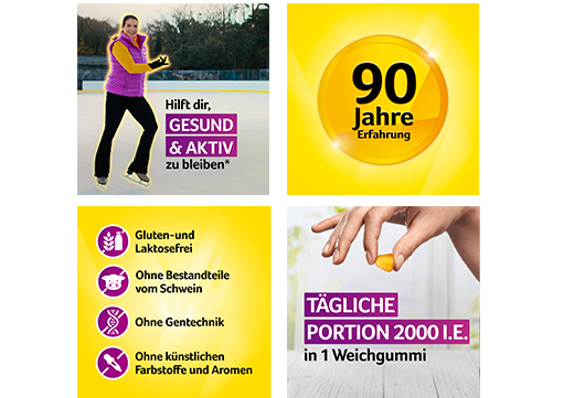 VIGANTOLVIT 2000 I.U. Vitamin D3 soft gummies, 60 τεμάχια