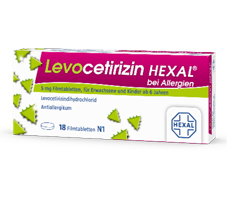 LEVOCETIRIZIN HEXAL για αλλεργίες 5 mg επικαλυμμένα με λεπτό υμένιο δισκία, 100 τεμάχια