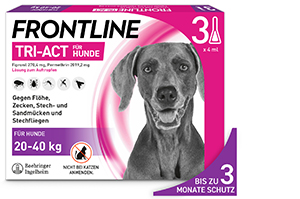 FRONTLINE Διάλυμα Tri-Act για σκύλους 20-40kg, 3 τεμάχια