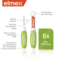 ELMEX Μεσοδόντια βουρτσάκια ISO μέγεθος 5 0,8 mm πράσινο, 8 τεμ