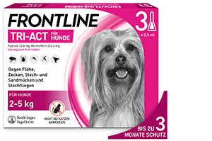 FRONTLINE Διάλυμα Tri-Act για σκύλους 2-5 kg, 3 τεμάχια