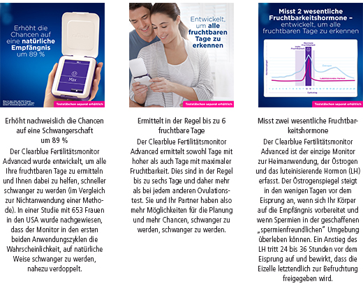 CLEARBLUE Δοκιμαστικές ταινίες Fertility Monitor 30+3, 33 τεμάχια