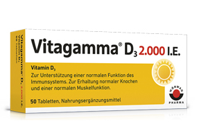 VITAGAMMA D3 2.000 I.U. Βιταμίνη D3 NEM Δισκία, 200 τεμ