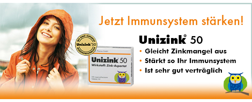 UNIZINK 50 δισκία με εντερική επικάλυψη, 50 τεμάχια