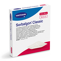 SORBALGON Κλασική συμπίεση αλγινικού ασβεστίου 10x10 cm, 10 τεμάχια