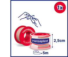 HANSAPLAST Κλασικός γύψος στερέωσης 2,5 cm x 5 m, 1 τεμάχιο