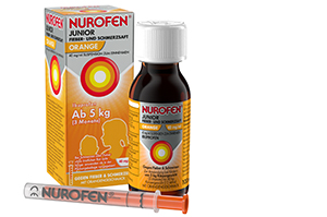 NUROFEN Junior πυρετός και πόνος χυμός πορτοκάλι 40 mg/ml, 100 ml