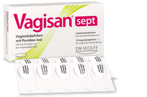 VAGISAN sept κολπικά υπόθετα με ποβιδόνη-ιώδιο, 10 τεμάχια