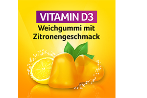 VIGANTOLVIT 2000 I.U. Vitamin D3 soft gummies, 60 τεμάχια