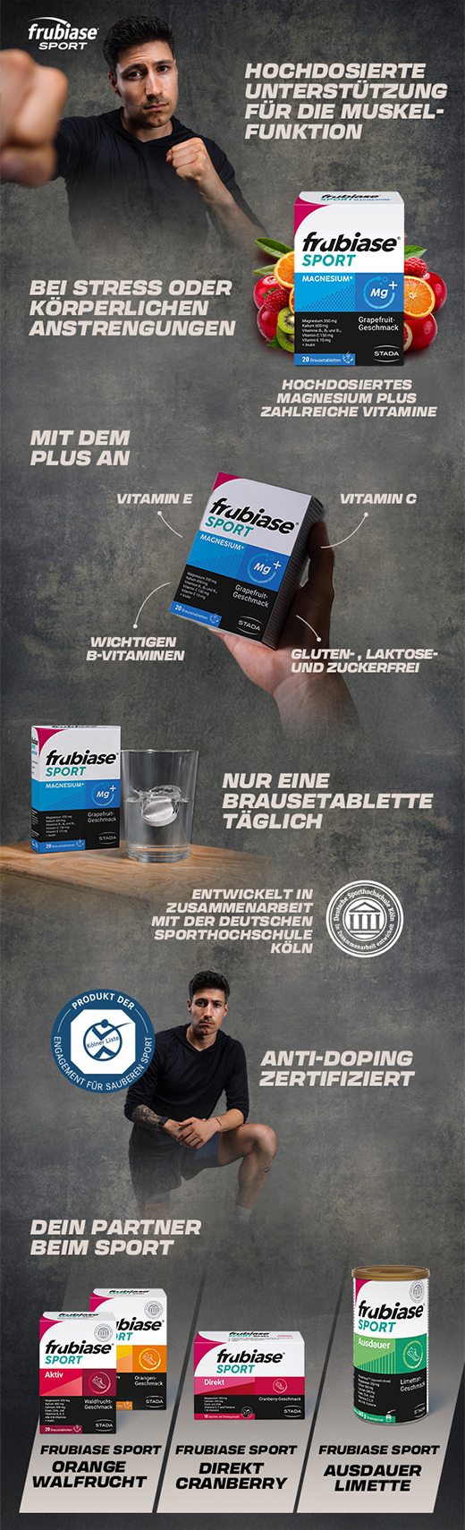 FRUBIASE MAGNESIUM Αναβράζοντα δισκία Plus, 20 τεμάχια