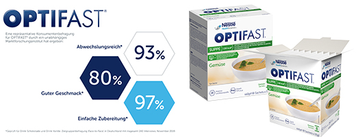 OPTIFAST Σούπα λαχανικών σε σκόνη, 8X55 g