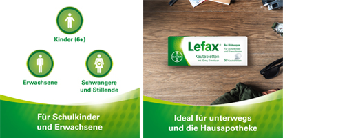 LEFAX Μασώμενα δισκία, 50 τεμάχια