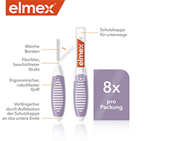 ELMEX Μεσοδόντια βουρτσάκια ISO μέγεθος 6 1,1 mm μοβ, 8 τεμ
