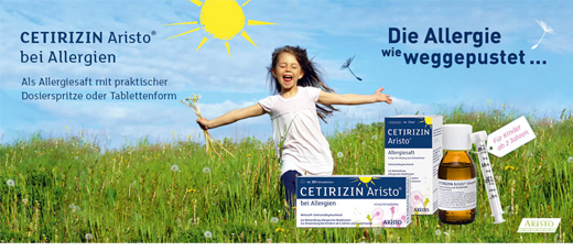 CETIRIZIN Aristo για αλλεργίες 10 mg επικαλυμμένα με λεπτό υμένιο δισκία, 20 τεμάχια