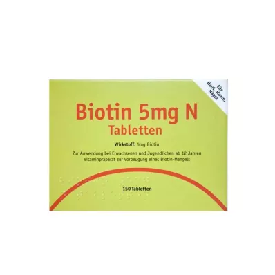 BIOTIN δισκία 5 mg N, 150 τεμάχια