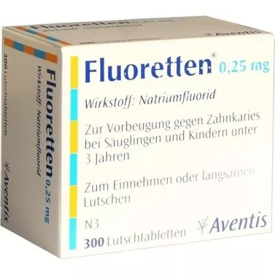 FLUORETTEN δισκία 0,25 mg, 300 τεμάχια