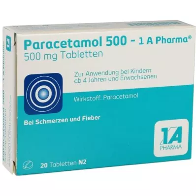 PARACETAMOL 500-1A Pharma Tablets, 20 τεμάχια