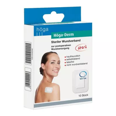 HÖGA-DERM Αποστειρωμένος γύψος 53x70 mm, 10 τεμάχια