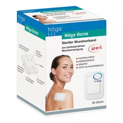 HÖGA-DERM Αποστειρωμένα επιθέματα 70x100 mm, 50 τεμάχια