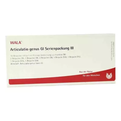 ARTICULATIO γένος GL Σειριακή συσκευασία 3 αμπούλες, 10X1 ml