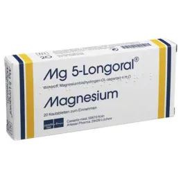 MG 5 LONGORAL Μασώμενα δισκία, 20 τεμάχια